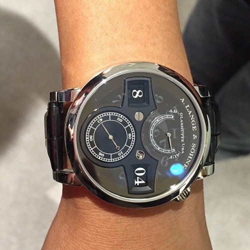 Phantom on a lady. (at A. Lange & Söhne)