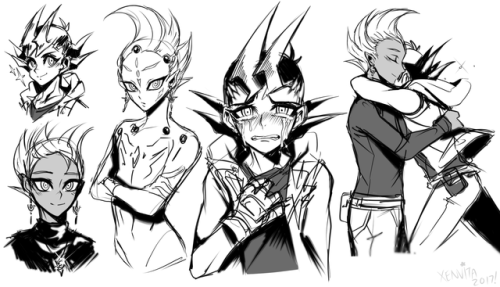 xen-vita:idk when I’ll doodle more of ygo stuff again so might as well post them now in case I