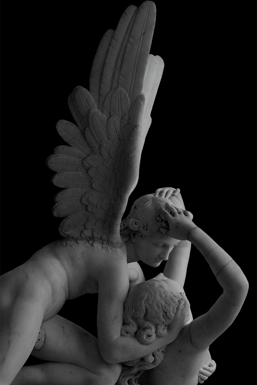 decomposion:   Art history meme (x) - 2/7 sculptures/other media - Psyche Revived by Cupid’s Kiss by Antonio Canova 