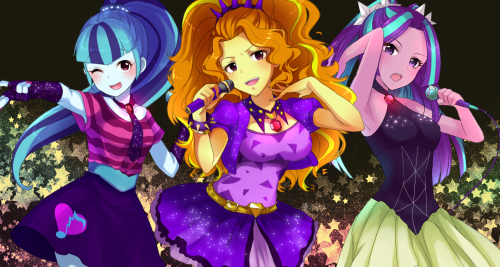 kukutjulu01:  The Dazzlings! by 小崎ネネ