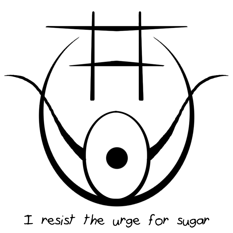 Sigil Athenaeum — “i Resist The Urge For Sugar” Sigil Requested By