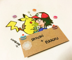 ochazuke-yokochou:Pikachu doodle after watching so many of them irl~