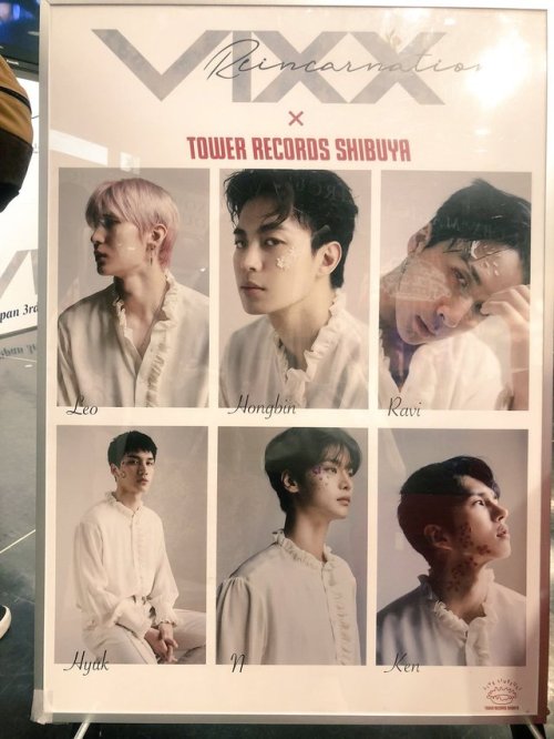 pinktwinkleo:180925 reincarnation poster at tower records in shibuyacr. seto_sa_n