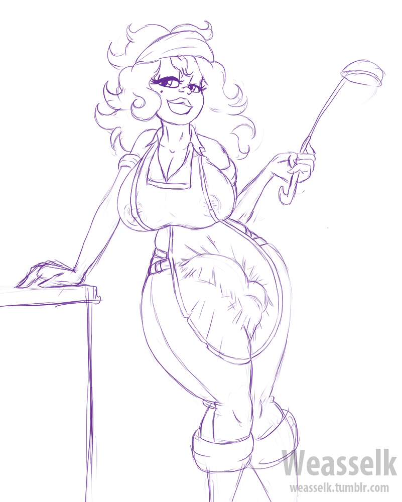 weasselk:(Your) Mum in apron.  &lt; |D”‘‘‘‘