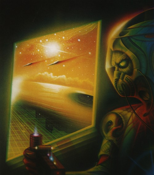 atomic-chronoscaph:The Omega Point - art by Joe Petagno (1978)