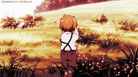 daemonic-kokain:   “Brother and I used to put them on head, pretending we were girls. Ain’t I lovely? We had such fun brother and me” - Luka Macken.  Kuroshitsuji II, OVA 