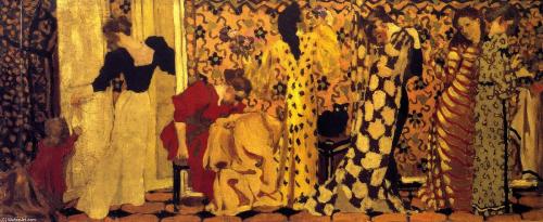 The dressmaking studio I (1892) and II by Edouard Vuillard (1868-1940)