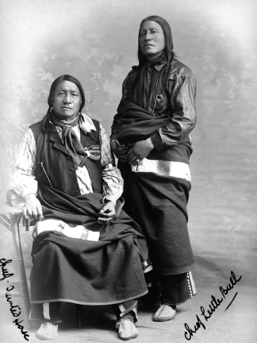 Sioux leaders Painted Horse and Little Bull.