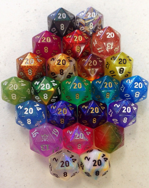 battlecrazed-axe-mage: I wanted to save this for a milestone, but…what the heck, why not? Let’s have a follower appreciation dice giveaway! ♥ This one will be followers only, for y’all who’ve stuck with me so far. Thank you so very much! Winner