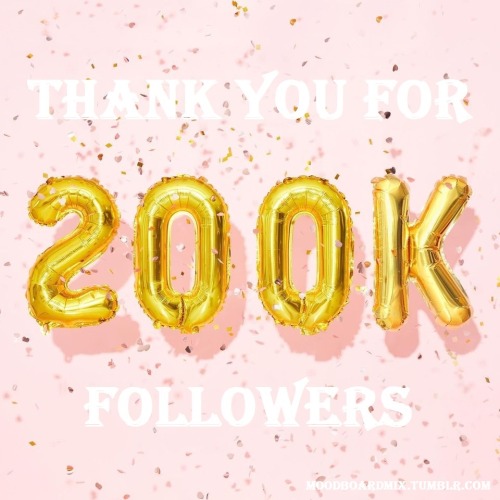 moodboardmix:Thank You To 200K+ Followers!We’ll always find strength in numbers. Whether it’s a fami