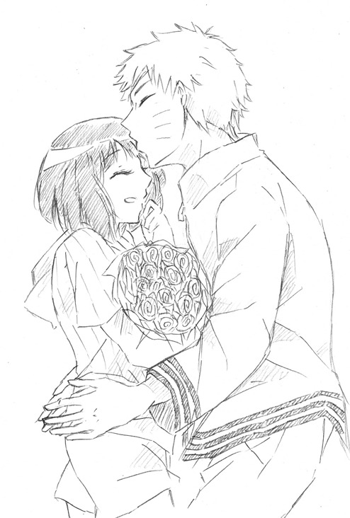 alphey-chan:  My old sketches of Naruhina from last year    o(〃＾▽＾〃)o