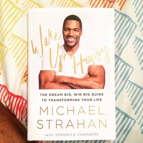 troyxleonardo:  I honestly look up to this man @michaelstrahan hope to mirror his career one day minus the football lol just picked this book up today and I’m sure it’ll be a new favorite.