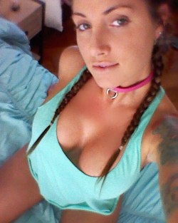 #teaganpresley #collar  I see your eyes, you want to go again  #braids #vegas #lasvegas #fun #naughty #collared #sexy #pink #bed #adventure #submissive #lv #adventuretime #passion #fuck #fuckit #yay #ladycleather #love #lovemylife by msteagan