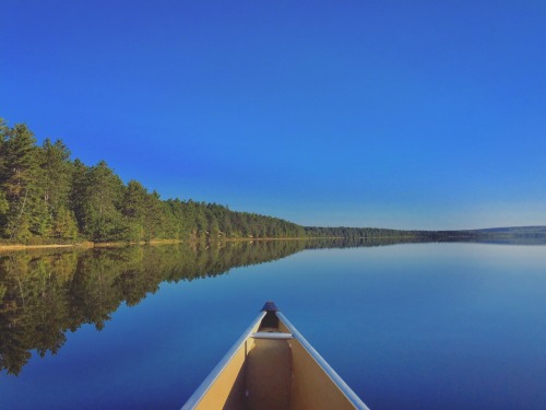 Canoeing on Beaver Lake.