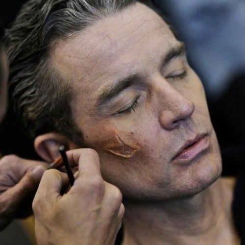 Pic of the Day: @jamesmarstersof getting all made up… for Metal Hurlant Chronicles #1.2 &ldqu