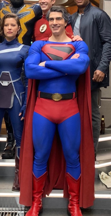 The only 21st century live action superhero actor who wears the underwear on the outside, Brandon Ro