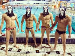 Blackandwhite1789:  Hallowe’en Water Polo Style