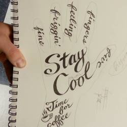 Practicing More Lettering. #Lettering #Ink #Fonts #Cursive  (At Empire Tattoo Quincy)