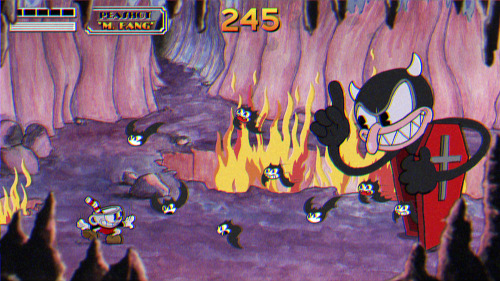 albotas:  CUPHEAD [E3 2014] Quite possibly the most visually interesting looking gaming shown so far today, Cuphead is a run-and-gun shooter with a 1930’s cartoon art style reminiscent of such classics as Felix the Cat, Popeye, and Betty Boop. The