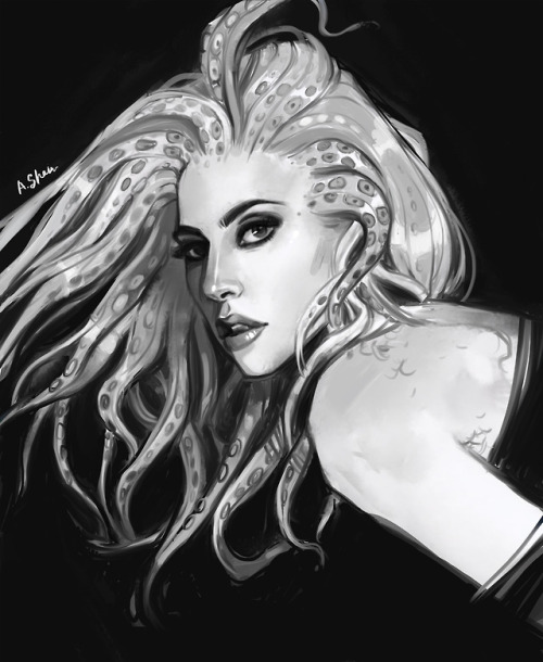 ‘Octopus Gaga’ Thought I needed go back to my tentacle hair for this one! This new 