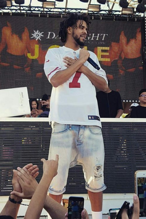 odellbeckhamjr-13: J Cole wearing Kaepernick’s jersey ✊