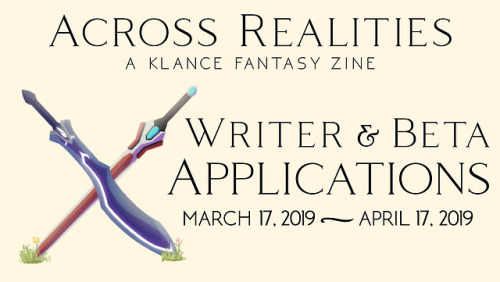 acrossrealitieszine: Writer & Beta Reader Applications are open! Writer Application When submitt