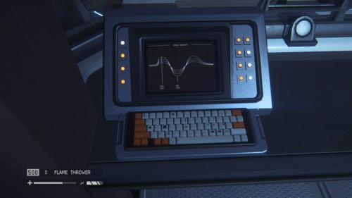 So On My Second Round Of Playing, I Took A Few Photos Of The Seats And Keyboards In The Game Of Alien: