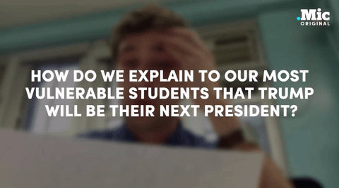 albionscastle:micdotcom:We spoke to three teachers about how they discussed Donald Trump in their cl