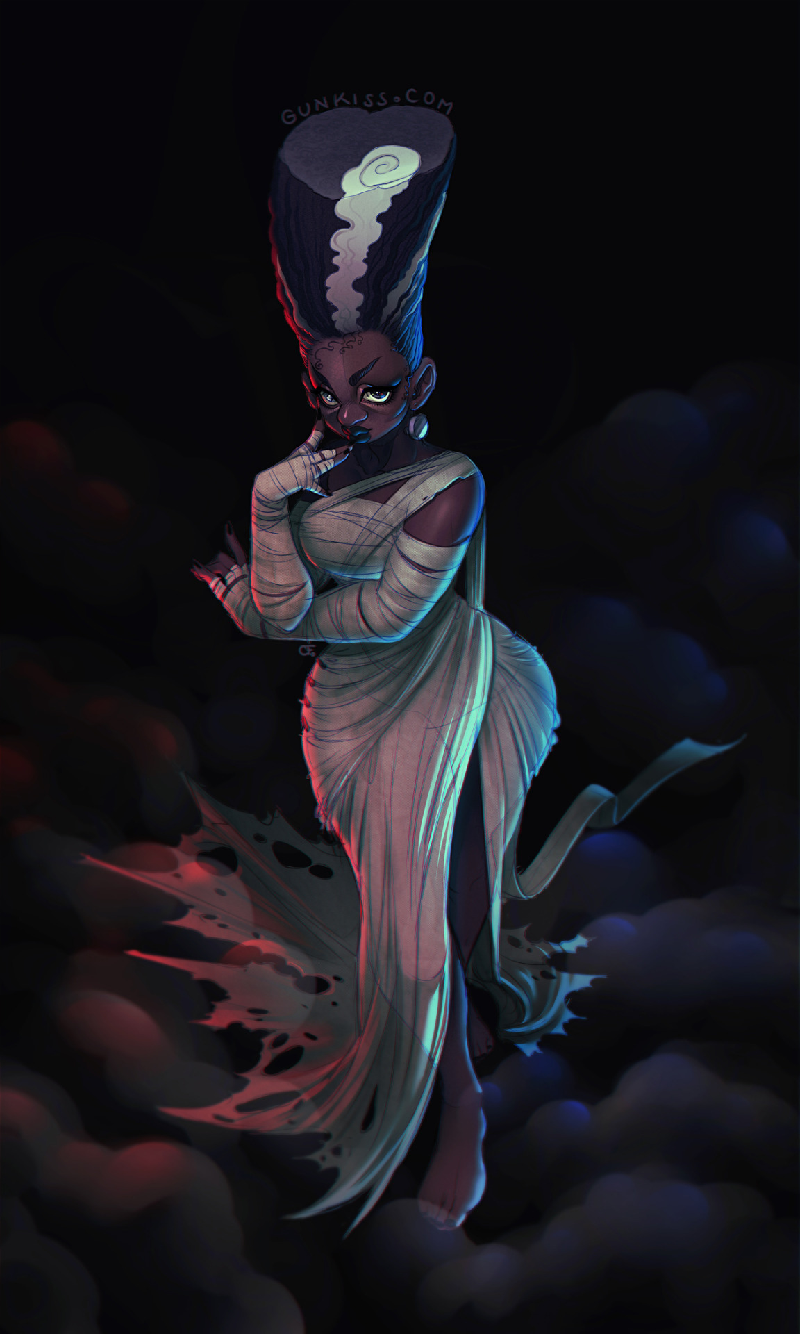 gunkiss:  “Bride of no one”, she’s her own Lady Monster. I remembered I did