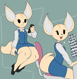 captainkirb:  Fenneko from Aggressive Retsuko