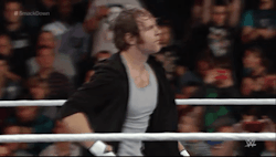 12roundsofambrose:  sethdeanromangifs:  Kevin Owens gets an unexpected present.   @sabrina1982