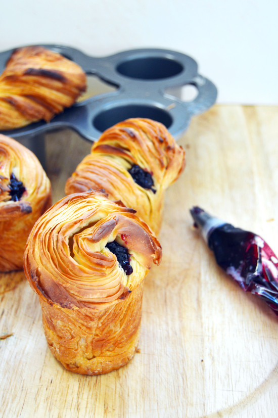 sweetoothgirl:    Blueberry Cruffins (Croissant Muffins)  