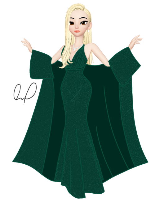 Zepeto VersionAnya Taylor -Joy in that Green GownEdited on Ibis Paint XSpeed edit video is on my You