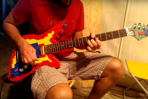 archiemcphee:
“The inherently awesome thing about LEGO is that those colorful little bricks can be used to make just about anything. Italian woodworker Nicola Pavan took a break from working with wood to create this fantastic LEGO Guitar. With the...