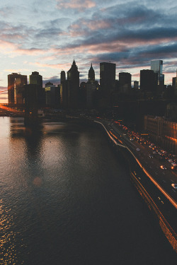 modernambition:   Sun Setting Over NYC |