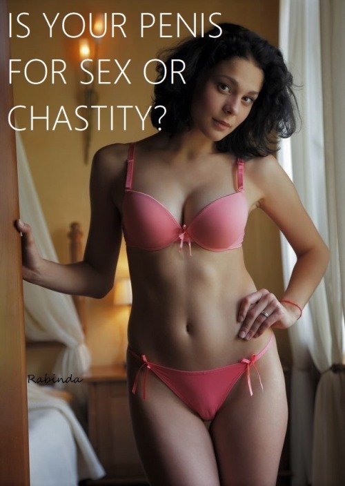 littlefoolloser:  88wasagoodyear: messy-mandy:  Chastity    Too small for sex….chastity only.   Definitely for chastity  