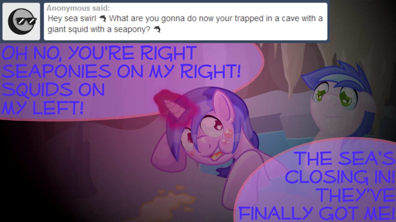 ask-seaswirl:  Phew, feels like I’ve been in this cave for a long time, huh? Let’s