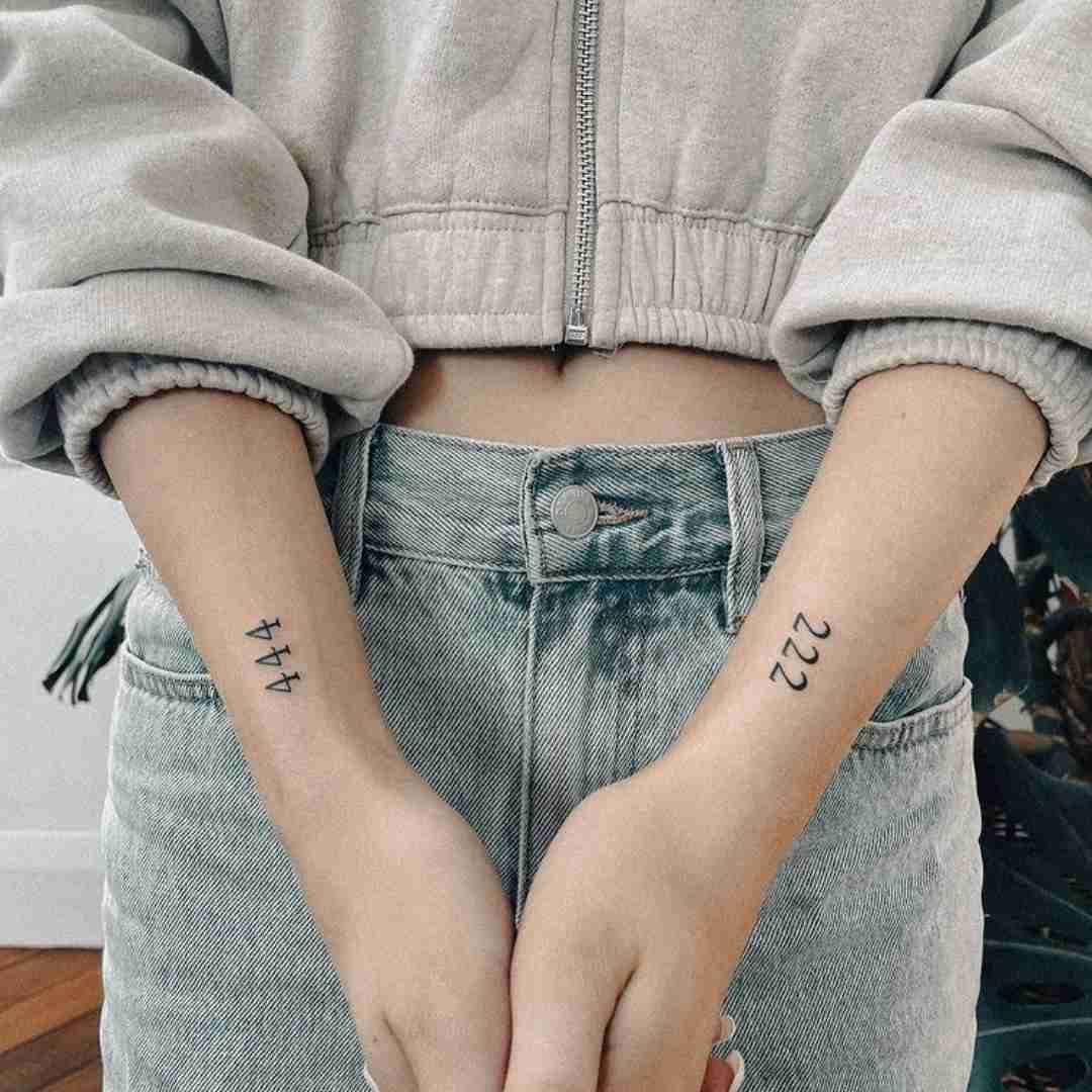 31 EyeCatching 222 Number Tattoo Ideas For Both Men And Women  Psycho Tats