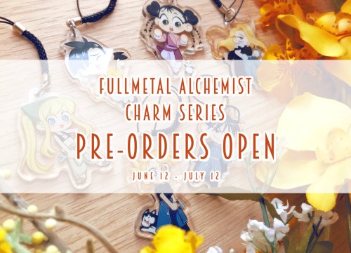 ⭐️FMA CHARACTER CHARM PRE-ORDERS OPEN⭐️They&rsquo;re finally back!! My huge series of Fullmetal 