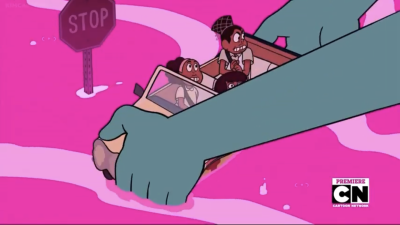 bismuth:some people questioned why the car was melting if the poison only affects organic life, and it seems like it’s confirmed to be an animation error!! in the “true kinda love” animatic commentary, joe johnston says that it wasn’t supposed