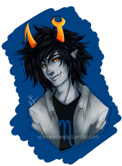 sciencecandy:  everyone seems to really like my Male!Vriska design even though it’s nothing special so here some more of him.  Oh my god my ovaries&hellip;