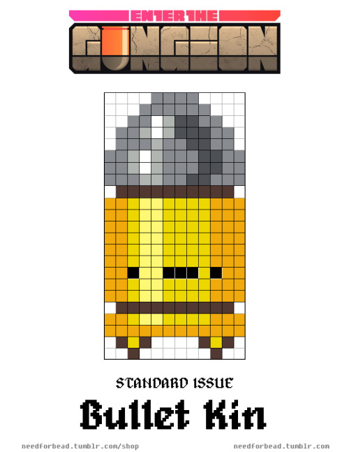 And for our first suggested sprite&hellip;Enter the Gungeon: Bullet Kin!Enter the Gun is a 