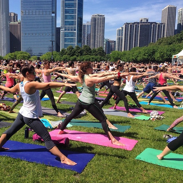 What an amazing sight! Wanderlust - Yoga in the city, was such an incredible experience