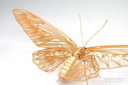 Bamboo Insect Sculptures Brought to Life by Noriyuki SaitohNoriyuki Saitoh stays true to his Japanes