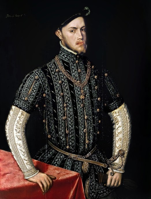 grundoonmgnx:    Anthonis Mor (Dutch, 1520-1575), Portrait of Philip II, 1549-50Oil