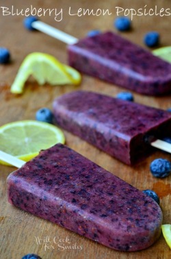 beautifulpicturesofhealthyfood:  Blueberry Lemon Popsicles…RECIPE