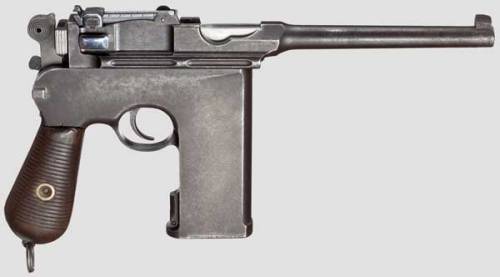 Mauser C96, circa 1900 This C 96 Flatside was part of a separate serial number range from 1 - 90 for