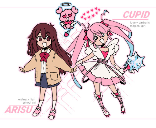 Cupid-chan and Levia-Tan, enemies and the magical selves of two ordinary classmates who don’t really