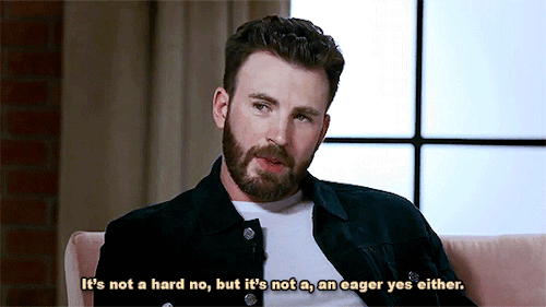 serumsteve:Chris Evans on whether or not he would be willing to portray Steve Rogers again in the fu