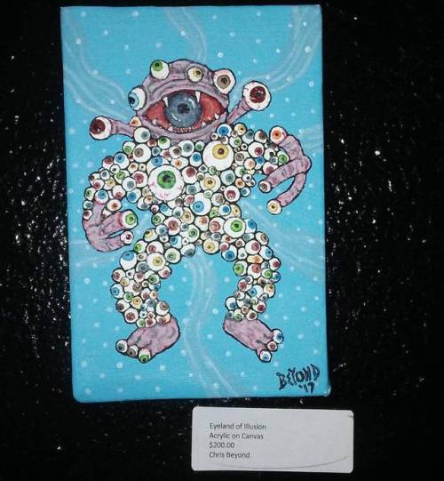 “Eyeland Of Illusion” painted by Chris Beyond available for sale at Meltdown Comics in H